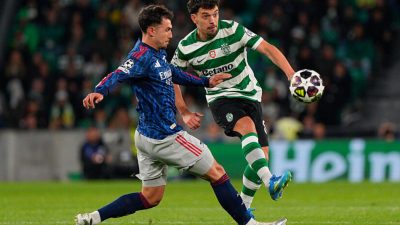 Ligue des Champions : une victoire en 5 matchs, le Sporting CP en difficulté en Angleterre