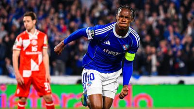 Ligue Conférence : Emmanuel Emegha, heureux de la qualification de Strasbourg