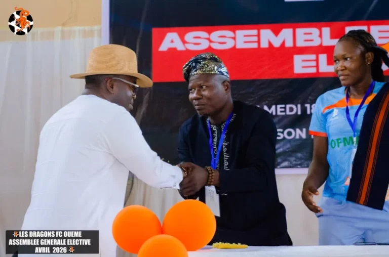 Bénin : Dragons FC de l’Ouémé reconduit Jude Houetognankou pour cinq ans
