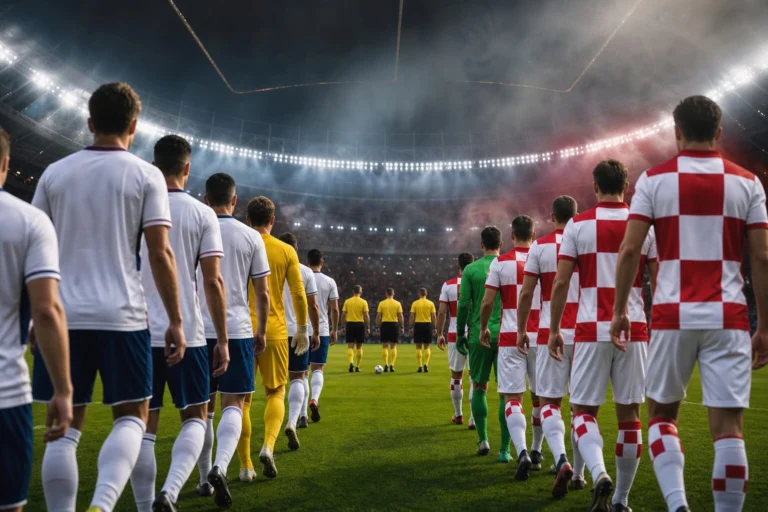 Illustration du match England - Croatia