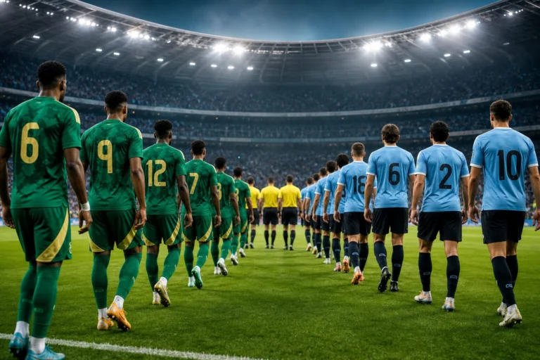 Illustration du match Saudi Arabia - Uruguay
