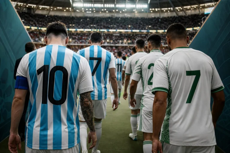 Illustration du match Argentina - Algérie