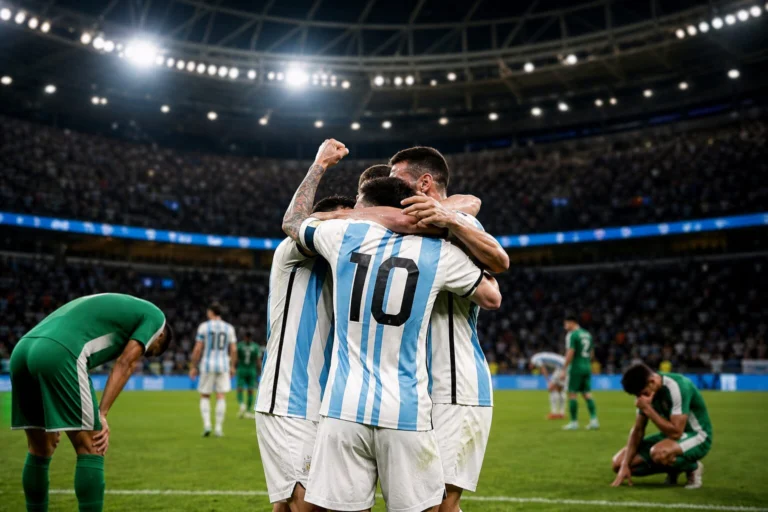 Illustration du match Argentina - Algérie