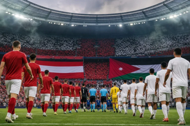 Illustration du match Austria - Jordan