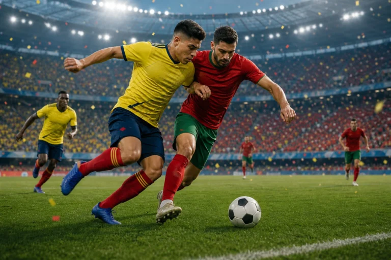 Illustration du match Colombia - Portugal