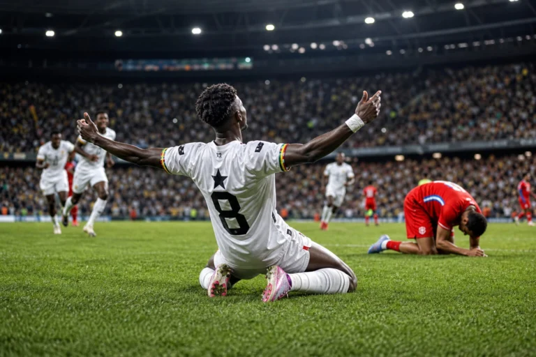 Illustration du match Ghana - Panama