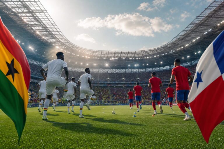 Illustration du match Ghana - Panama
