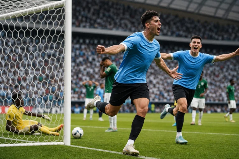 Illustration du match Saudi Arabia - Uruguay