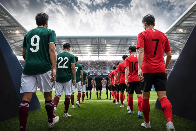 Illustration du match Mexico - South Korea