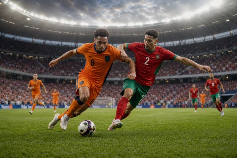 Illustration du match Netherlands - Maroc