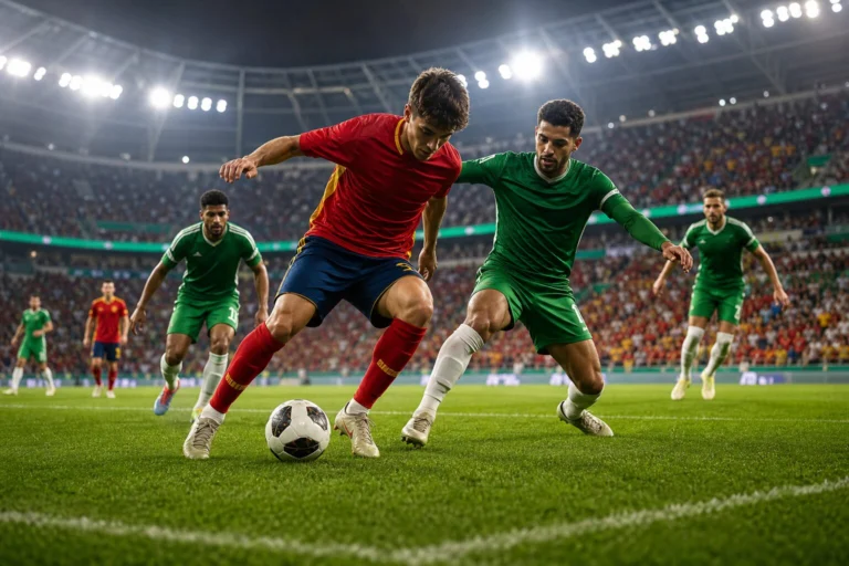 Illustration du match Spain - Saudi Arabia