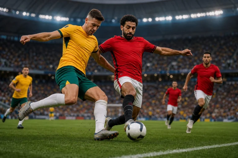 Illustration du match Australia - Égypte