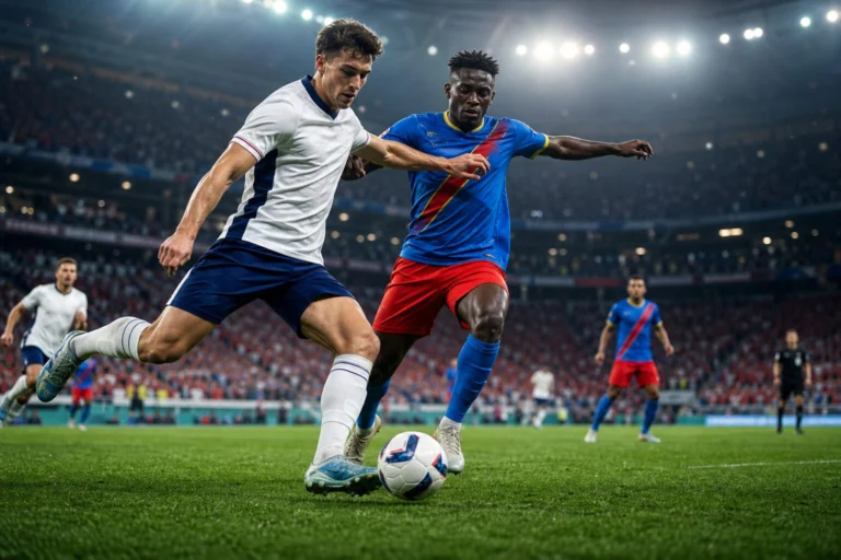 Illustration du match England - RD Congo