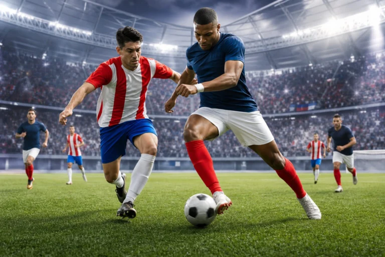 Illustration du match Paraguay - France