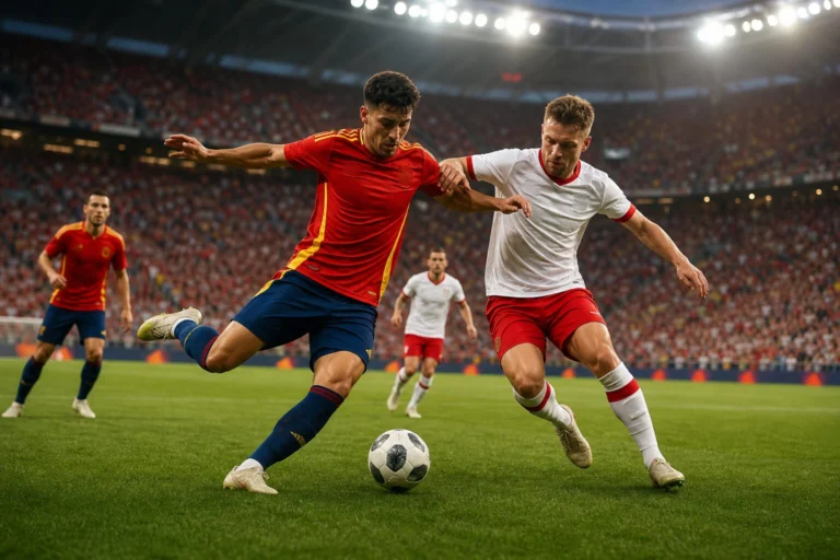 Illustration du match Spain - Austria