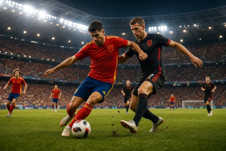 Illustration du match Spain - Belgium